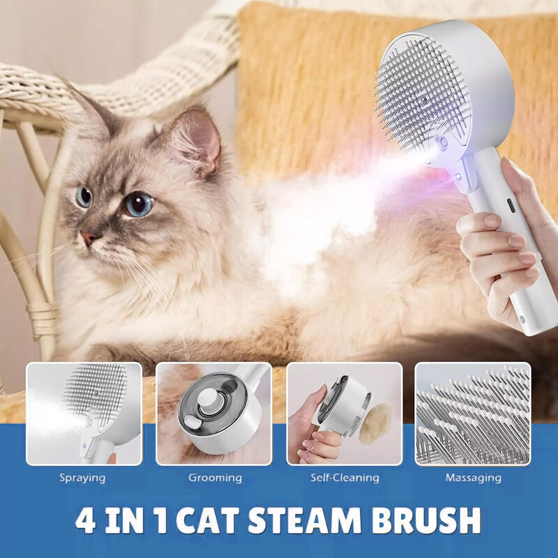 4 In 1 Cat Steam Brush
