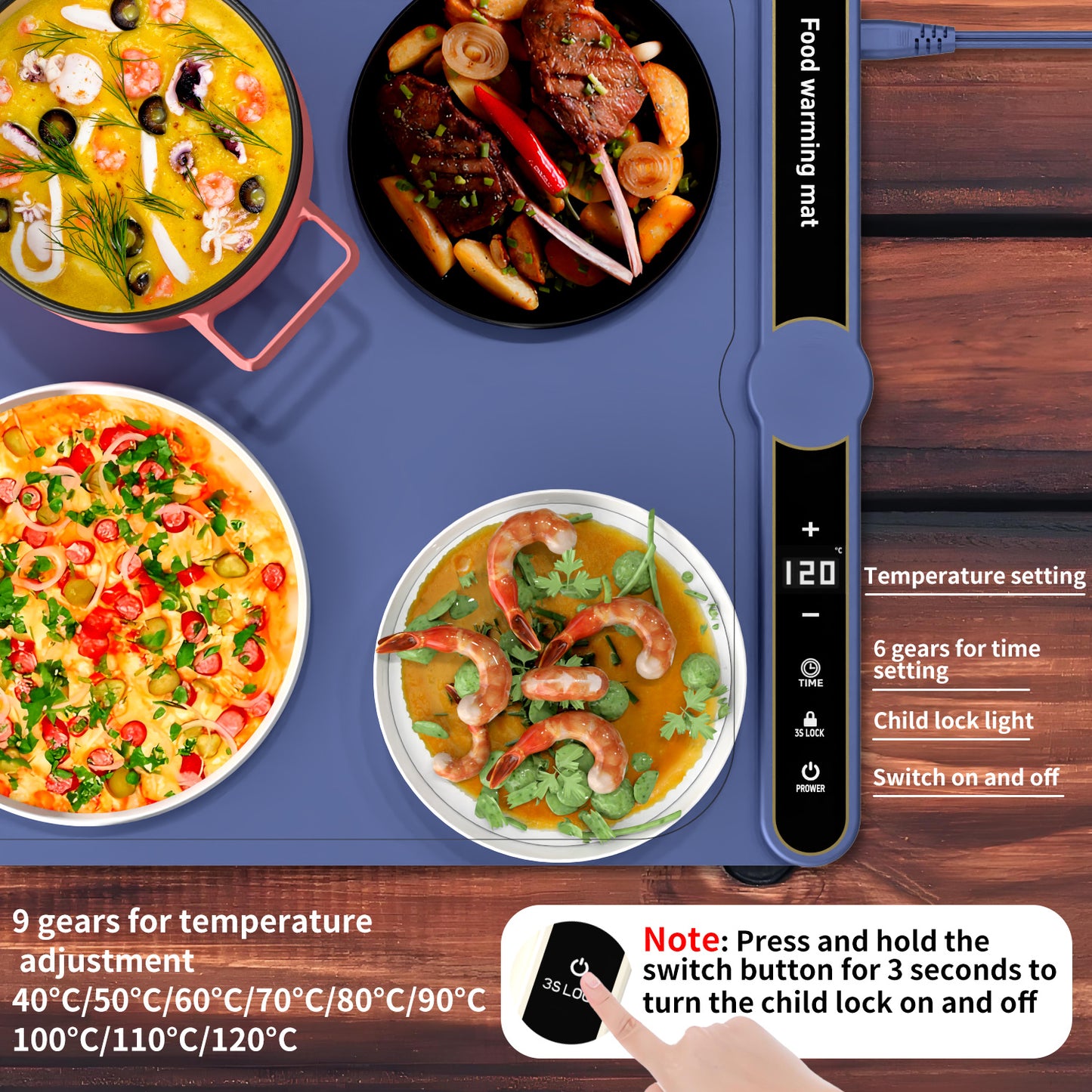 Foldable Heating Plate Mat