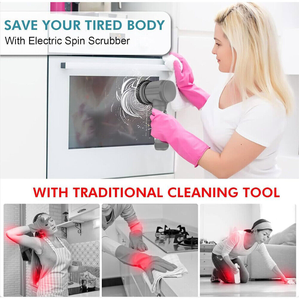 Cleaning Brush Spin Scrubber Turbo Scrub Cleaner