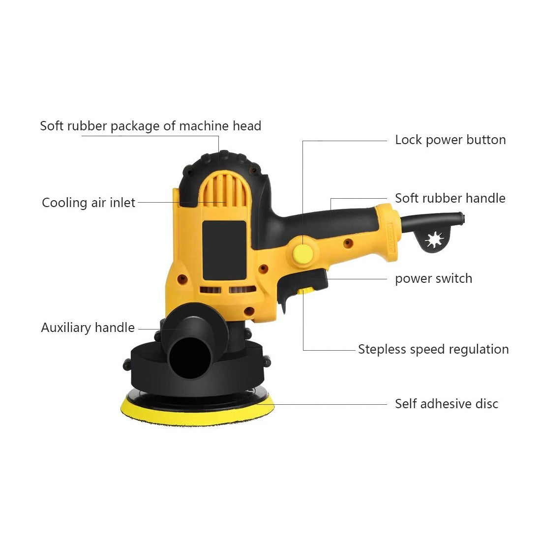 31Pcs Electric Polisher Buffer Sander Car Polisher With Polishing Sponge Kit